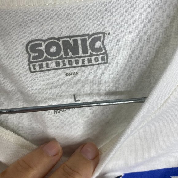 Sonic the Hedgehog, America NWT, boy's Large, 100% cotton short sleeved t-shirt. - Picture 6 of 7